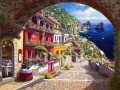 Torbogen auf Capri 1 Ägäisches Meer Mittelmeer ölgemälde